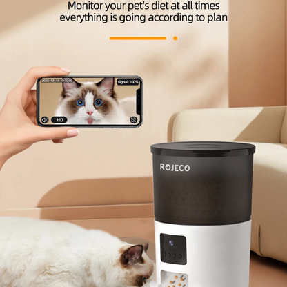 Auto Cat Feeder with Camera – App-Controlled Pet Dispenser
