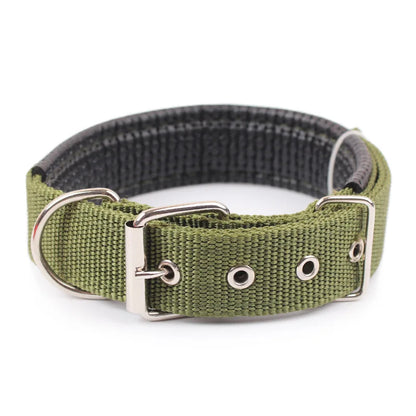 Solid Nylon Dog Collar – Strong & Durable for All Dog Sizes
