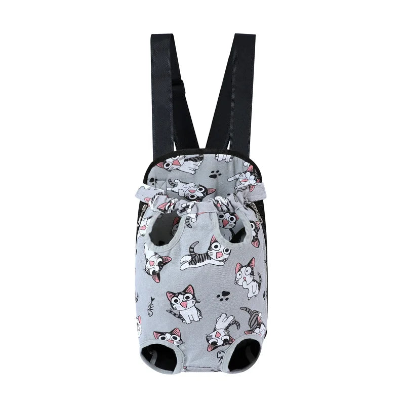 Adjustable Pet Backpack Carrier for Cats & Small Dogs