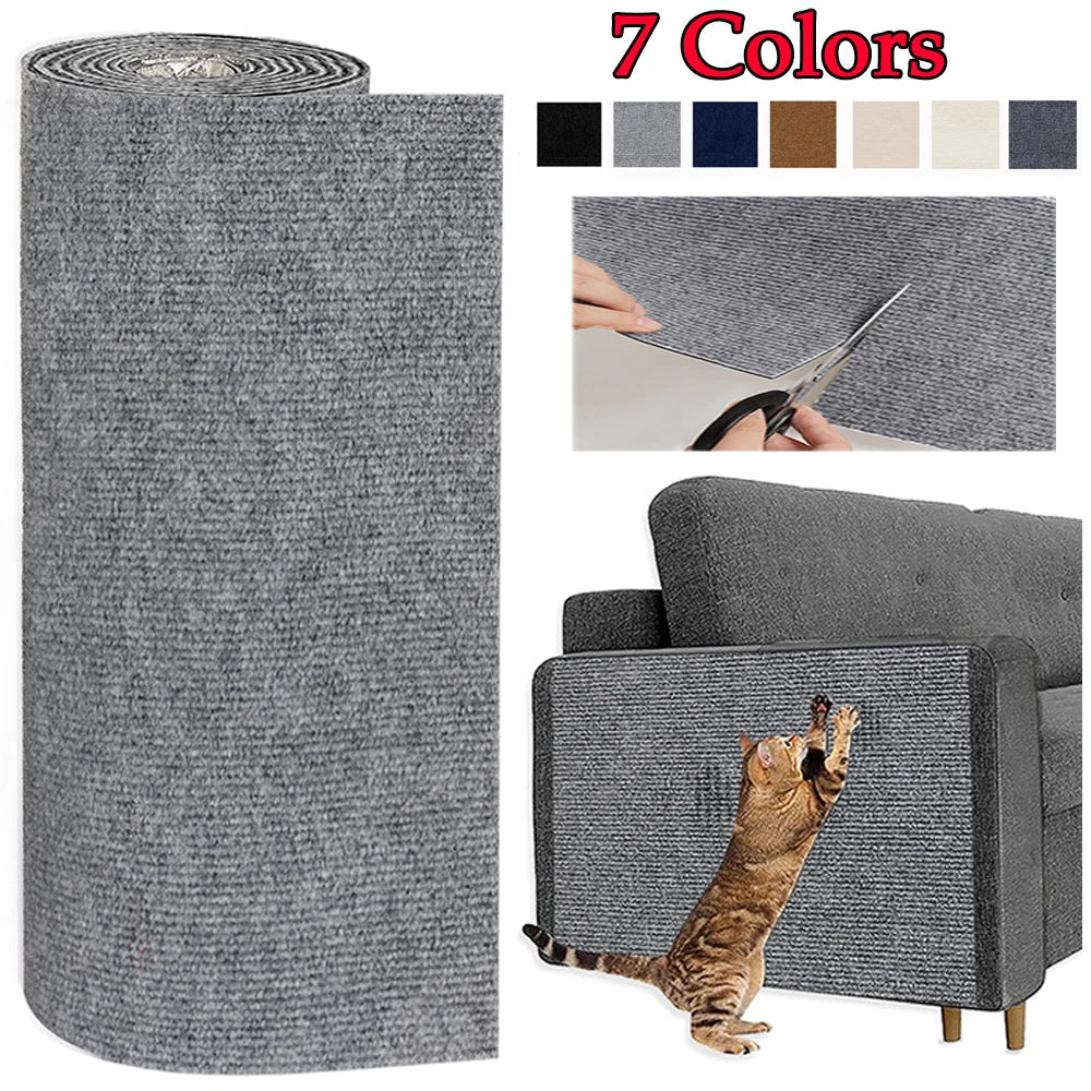 Cat Scratcher Sofa Protector – 7-Color DIY Self-Adhesive Mat Pad
