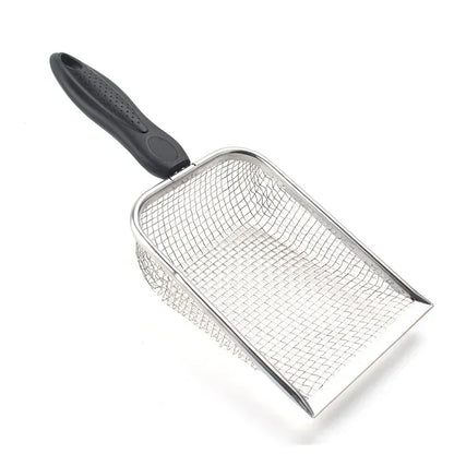Stainless Steel Cat Litter Scoop with Long Handle | Durable & Easy to Use