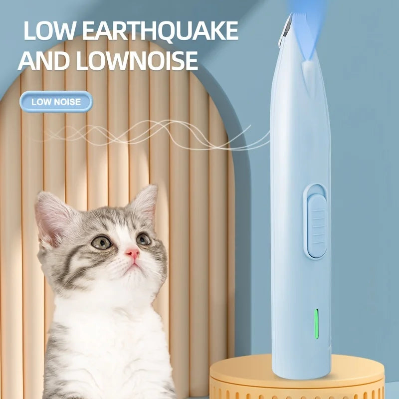 Electric Pet Paw Shaver – Quiet Grooming Trimmer for Cat & Dog Feet