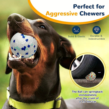 Durable Chew Ball Dog Toy – Interactive Teeth Cleaning Ball