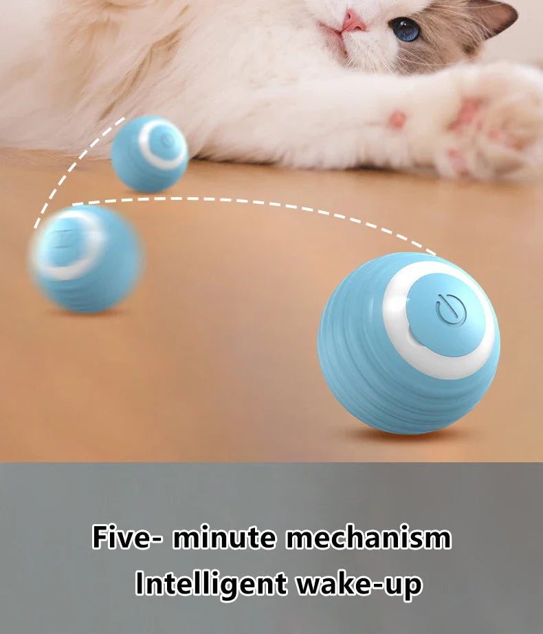 2PCS Smart Cat Toys – Auto Rolling Interactive Ball Set