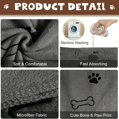 Quick-Drying Microfiber Dog Towel – Super Absorbent