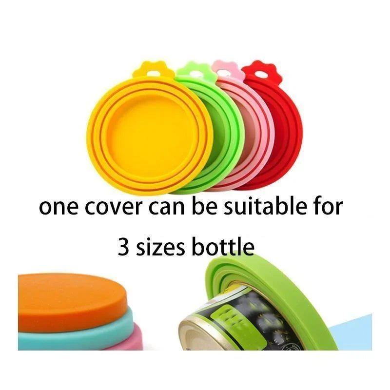 3-in-1 Pet Food Can Silicone Cover