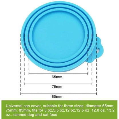 3-in-1 Pet Food Can Silicone Cover
