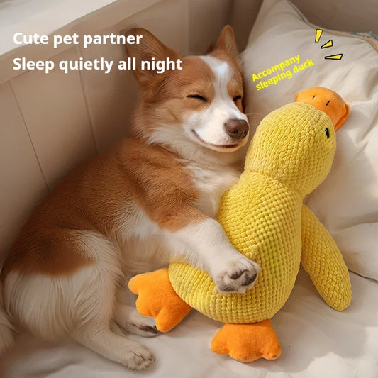 Dog Plush Sleeping Duck – Bite-Resistant & Sound Toy