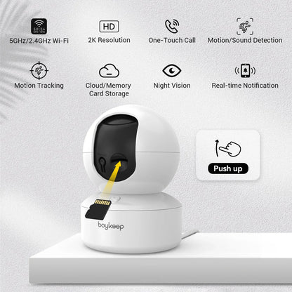 BoyKeep Smart Camera 2K WiFi Indoor Security