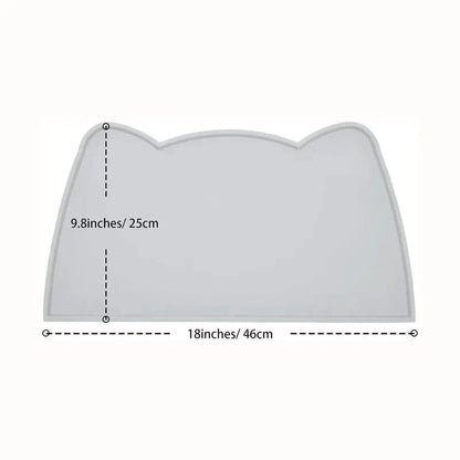 Silicone Pet Feeding Mat – Waterproof & Non-Slip Dog Bowl Mat