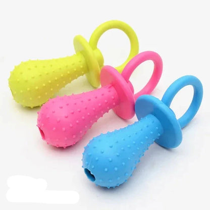 Rubber Bite-Resistant Dog Toy – Teeth Cleaning Chew Toy for Small Dogs