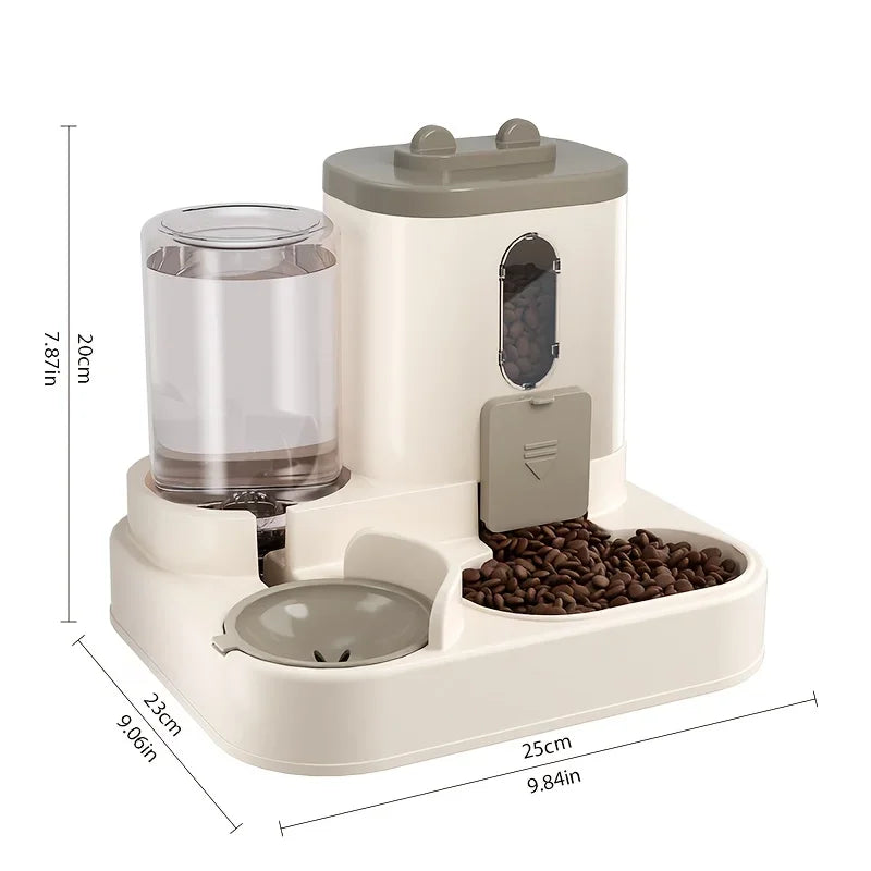 2 in 1 Fully Automatic Pet Food & Water Dispenser