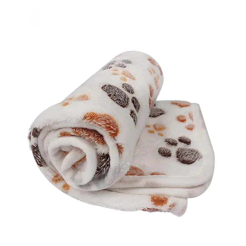 Soft Fluffy Pet Blanket – Cute Cartoon Pattern
