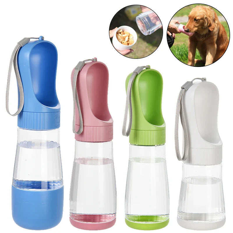 2-in-1 Dog Water Bottle & Food Container – Portable Pet Water Dispenser for Travel & Walking