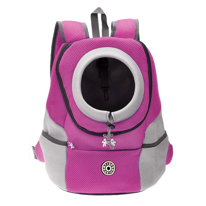 Double Shoulder Pet Carrier Backpack – Breathable Travel Dog Bag