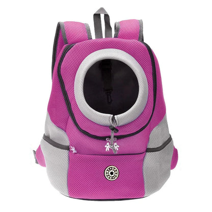 Double Shoulder Pet Carrier Backpack – Breathable Travel Dog Bag
