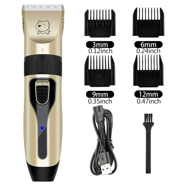 Professional Pet Hair Clipper – USB Grooming Trimmer for Dogs & Cats