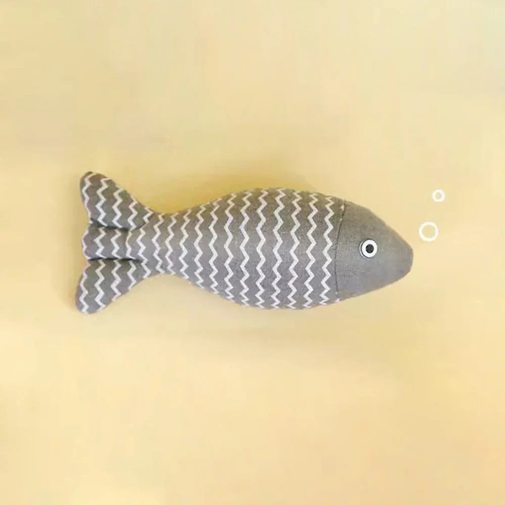 Catnip Fish Toy – Interactive Plush Simulation Fish for Cats & Kittens