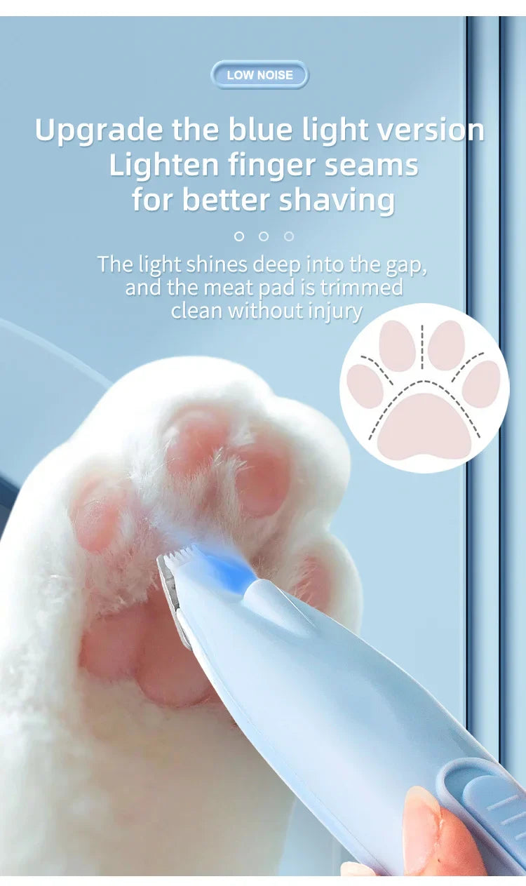 Electric Pet Paw Shaver – Quiet Grooming Trimmer for Cat & Dog Feet