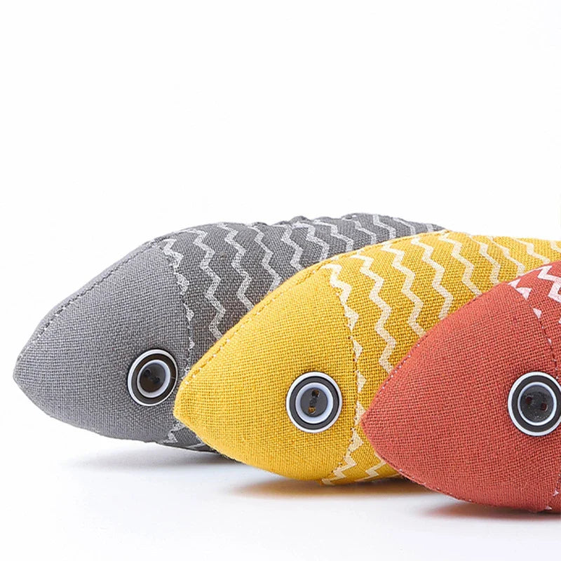 Catnip Fish Toy – Interactive Plush Simulation Fish for Cats & Kittens