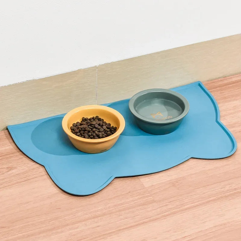 Silicone Pet Feeding Mat – Waterproof & Non-Slip Dog Bowl Mat