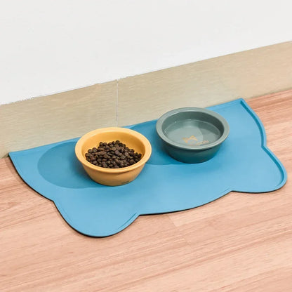 Silicone Pet Feeding Mat – Waterproof & Non-Slip Dog Bowl Mat