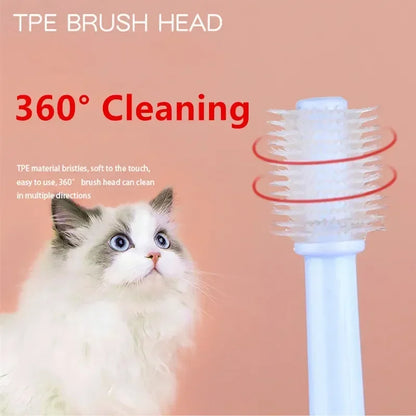 Soft Cat Toothbrush – Gentle Oral Care Brush for Pet Teeth Cleaning