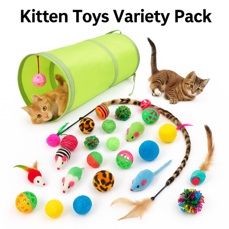 Kitten Toys Variety Pack – Interactive Play Set for Curious Cats