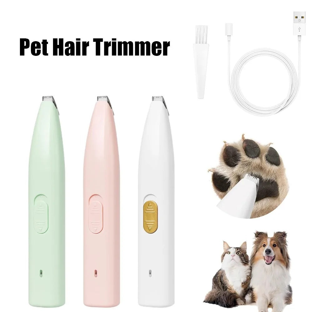 Portable LED Dog Paw Trimmer – Rechargeable Cordless Nail Grinder